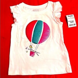 💕💕NWT: Justice White Short Sleeve Short With Sequin Accents 💕💕